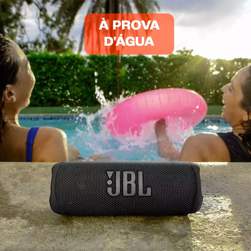 Caixa de Som Bluetooth JBL Flip 6 30W Preta - JBLFLIP6BLK