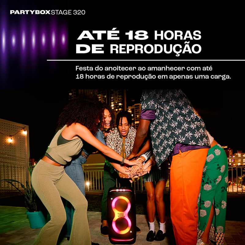 Caixa de Som Bluetooth JBL Partybox Stage 320