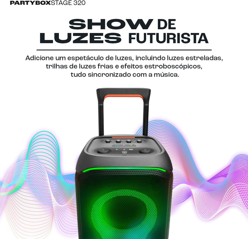 Caixa de Som Bluetooth JBL Partybox Stage 320