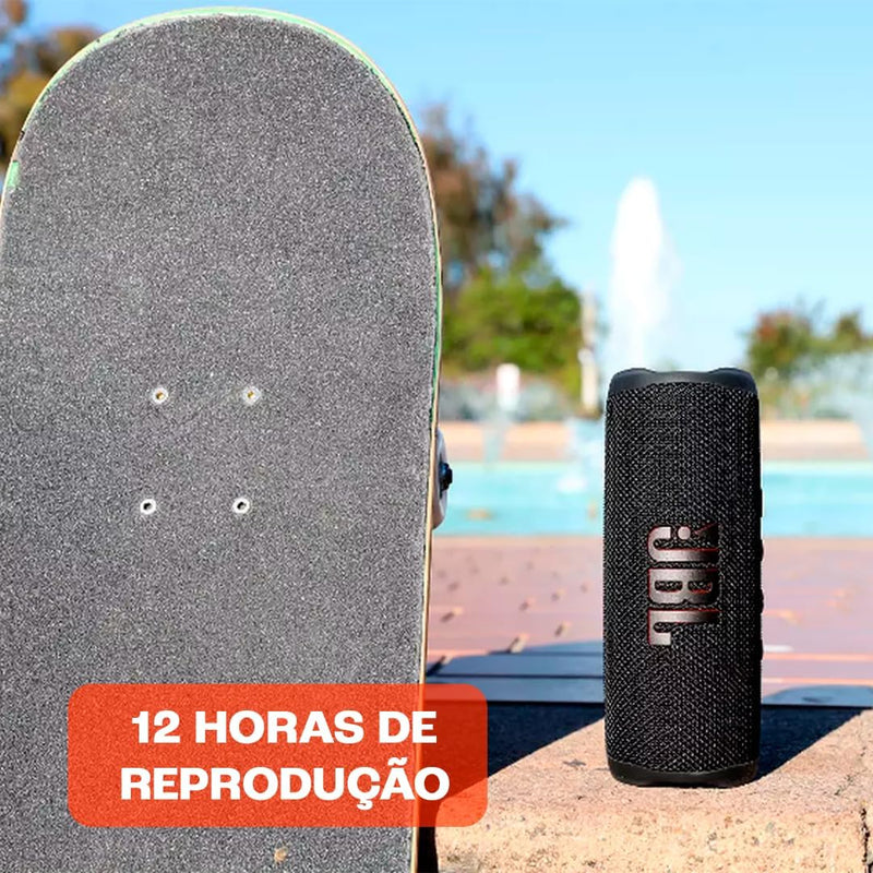 Caixa de Som Bluetooth JBL Flip 6 30W Preta - JBLFLIP6BLK