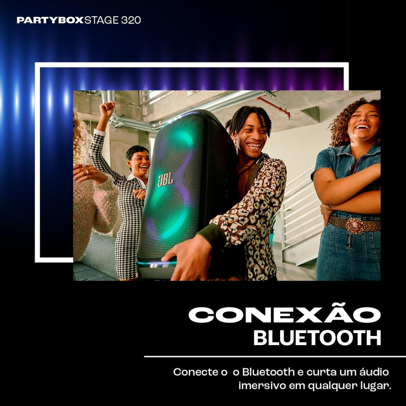 Caixa de Som Bluetooth JBL Partybox Stage 320