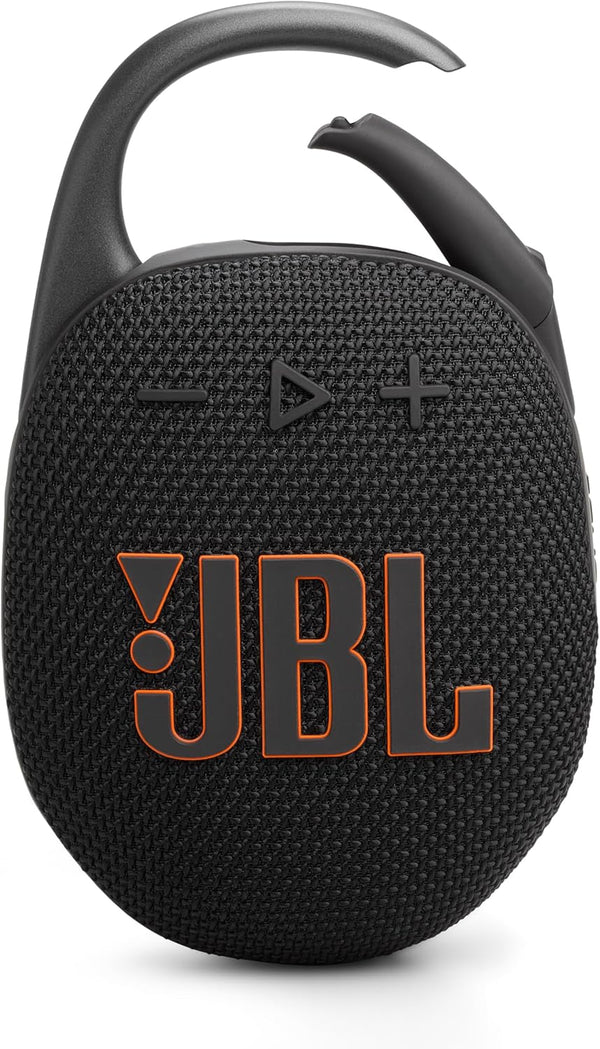 JBL Clip 5, altifalante sem fios portátil com Bluetooth, resistente à água e ao pó IP67, até 12 h de reprodução e muito mais, com Playtime Boost ativado, preto